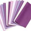 PATIKIL Cotton Fabric Bundles, 14 Pcs 10 x 10 Inch Fat Quarter Solid Color Precut Fabric Squares for Sewing Patchwork Quilting DIY Crafts, Purple