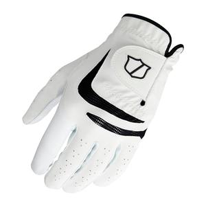 Wilson Grip Plus Golf Glove - Men's Right Hand, White/Black, M