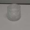 Whiskey Glasses -6 oz Old Fashioned Set of 3, Small Cocktail Bourbon Alcohol, Whiskey Glasses (Crystal Lattice)