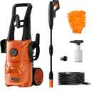 Pressure Washer, 4200PSI 2.6 GPM Power Washer with Foam Cannon 23FT Hose PATOOLIO Electric High Pressure Washer for Fences, Patios, Decks, Patios and Cars Powerwasher
