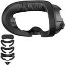 APEXINNO Adjustable Facial Interface for Meta Quest 3 Accessories,Face Cover with Breathable Foam Pads, Light-Blocking Nose Pad,Includes Two Face Cushions:Ice Silk & PU (Not Compatible with Quest 3S)