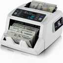 N71 Money Counter Machine Mixed Denomination, Dual-Display Mixed Denomination Value Counting Machine with UV/MG/IR/DD Counterfeit Detection, USD, EUR, MXN, GBP and CAD Business Money Counter (White)