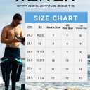XUKER Neoprene Diving Boots, 5mm 3mm Water Shoes Wetsuit Booties Men Women with Anti-Slip Rubber Sole Side Zipper (Black, S)