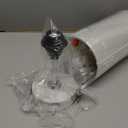 3-Way Dimmable Bedside Touch Lamp - USB-C and USB-A Ports, Faux Marble Base, White Shade with Silver Thread, Includes 8W LED Bulb for Bedroom, Living Room, Desk