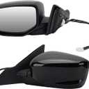 Left Driver Side Mirror Compatible with 2013 2014 2015 2016 2017 Honda Accord Sedan EX,EX-L,Sport,LX,SE/Coupe Mirrors With Power Glass Replaces 76258T2FA11 HO1320272 (3Pins) Black