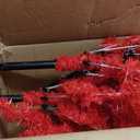 Kadunmina 6ft Artificial Red Christmas Tree Halloween Tree Xmas Tree with Metal Foldable Stand Full Real Christmas Tree with 804 Branch Tips Easy to Assemble Holiday Indoor Decor