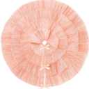 Tatuo Christmas Tree Skirt Wedding Ruffle 4 Layer Tulle Round Fluffy Sparkly Skirt Tree Mat Ornament for Christmas Holiday Decoration(31.5 Inches,Rose Gold)