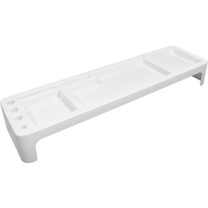 Cabilock White Keyboard Storage Rack 20.86X5.51X2.75 Inches Multifunctional Desktop Organizer under Desk Shelf for Home Office Workspace (52.8x14cm)