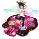 Dance Mat Toys for 3-12 Year Old Kids,Electronic Dance Pad with Light-up 6-Button & Wireless Bluetooth, 5 Game Modes Princess Dancing Mat, Birthday Xmas Gifts for 3 4 5 6 7 8 9 10+ Year Old Girls