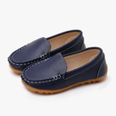 RVROVIC Kids Girls Boys Slip-on Loafers Oxford PU Leather Flats Shoes(Toddler/Little Kid), Size 28