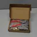 1003Pcs Grommet Tool Kit, 1/4 Inch 6mm(Inside) Grommet Eyelet Pliers Kit with 1000 Metal Eyelets with Washers for Fabric, Leather, Belt, Shoes, Clothes