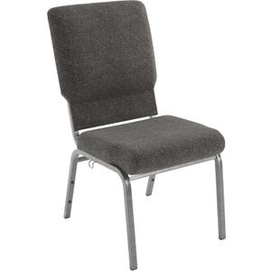 Flash Furniture Advantage Charcoal Gray Church Chair 18.5 in. Wide, Set of 1