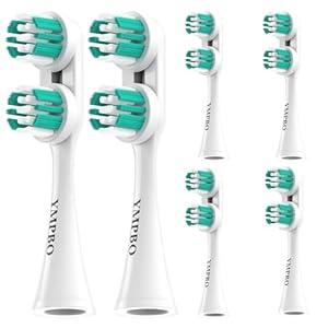 YMPBO Replacement Heads Compatible with Spinbrush Electric Powered Toothbrush Adults, 6 Pack Brush Head Replacement Refill
