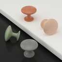 homdiy 10 Pack Cabinet Knobs Pink Drawer Knobs Solid Pulls, Cabinet Hardware Handles for Kitchen Bathroom