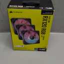 CORSAIR iCUE Link RX120 RGB 120mm PWM Fans with iCUE Link System Hub - Magnetic Dome Bearing - Triple Pack - Black