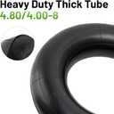 YeYouC Heavy Duty 4.80-8/4.00-8 Inch Replacement Tire Inner Tube, 4.80/4.00-8 Innertube with TR87 Angled Valve for Wheelbarrows, Mowers, wagons and More for 4.80-8 4.00-8 480/400-8 Tires Pack of 2