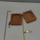 Incense Holder for Sticks, Insence-Stick Holder, Anti-Ash Flying No Mess Incense Burner, Incense Stick Holder with Glass Ash Catcher, for Yoga Spa Meditation Home Decor(2 Pack) (Brown)