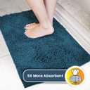 Muddy Mat® | Super Absorbent Door Mat Indoor, Microfiber Quick Dry Chenille Entryway Rug, Non-Slip Front Door Mat, Indoor Mats for Entryway, Machine Washable Pet Rug, Atlantic Blue 28"x18"