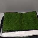 Dog Grass Pad with Foldable Dog Litter Box, Small Liner Base (23”×15”) for Balcony, 2 Artficial Grass Pee Pads for Dogs, Pee Pad Holder, Potty Training