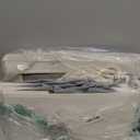 StorageWorks Storage Bins with Lids, Decorative Storage Boxes with Soft Rope Handles, Foldable Stackable Storage Baskets for Closet, Shelves, 3-Pack, Ivory and White, Large