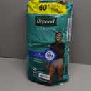Depend Fresh Protection Adult Diapers, Incontinence Underwear for Men, Disposable, Maximum, Large, Grey, 28 Count