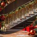 30 Pcs Christmas Velvet Ribbon Bows 6.7 Inches Vintage Xmas Tree Bow Decorations for Gifts Christmas Tree Wreath Home Door Cabinets Furniture Kitchen Party Decor(Brown)