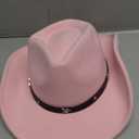 Lanzom Kids Girls Boys Cowboy Cowgirl Hat with Buckle Belt Toddlers Felt Western Hat S