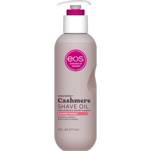 Eos Cashmere Shave Oil Coconut Waters, Moisturizing Shave Oil with Shea Butter & Glycerin, Helps Prevents Irritation & Razor Burn, Vegan, 6 fl oz