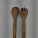 Acacia Wood Salad Serving Set, Salad Spoon and Fork Set for Serving and Tossing