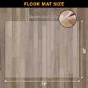 Office Chair Mat for Hard Floors, 60"x75" Large Chair Mat for Hardwood Floor, Waterproof Area Mat for Living Room, Hard Floor Protector Computer Desk Rug for Home Office (Clear)