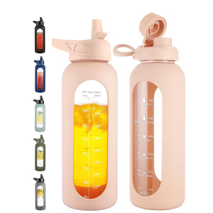 CIVAGO 40 oz Glass ... Sleeve for Gym, Beige