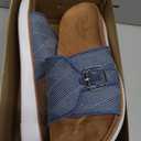 Skechers Women's Lifted Comfort-Restless Wave Slide Sandal, 8