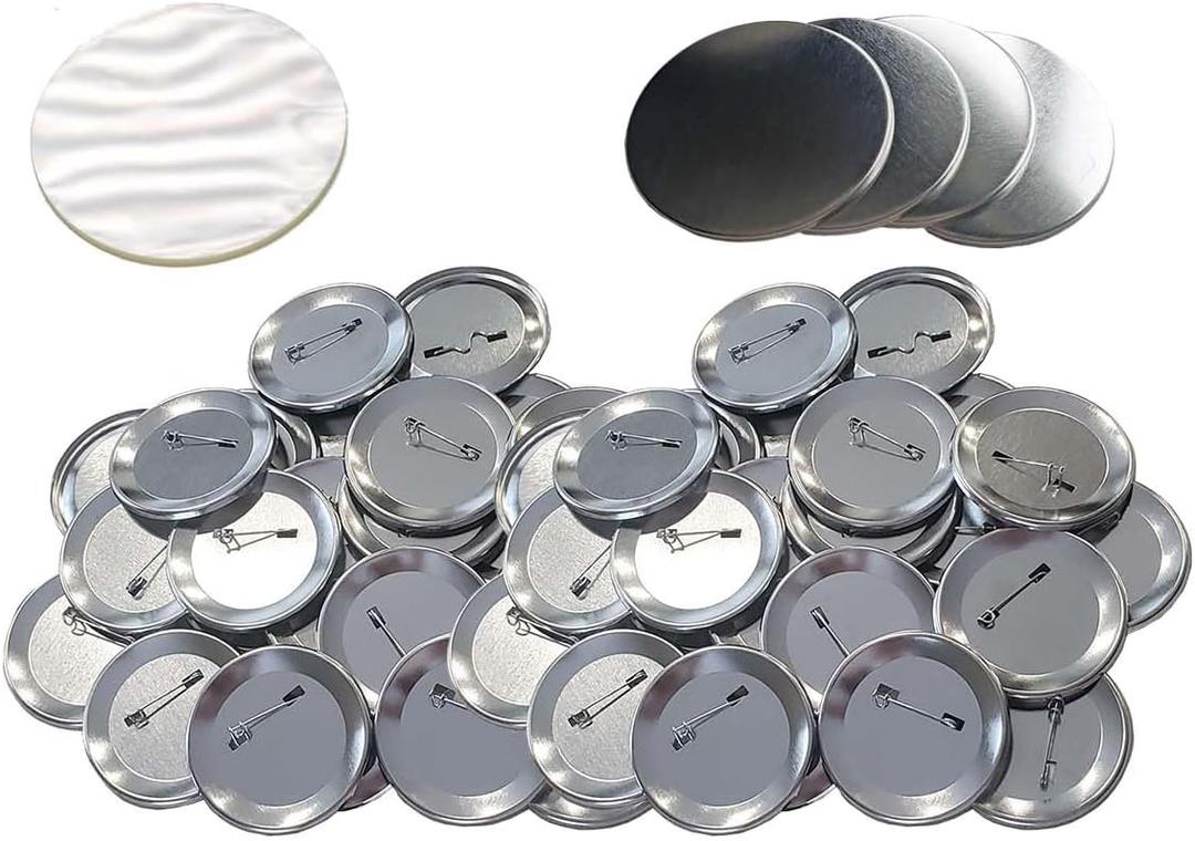 250 Pck - 2.25 inch ONLY for BAM Machines Pin Buttons - Generic Compatible with Badge A Minit 2 1/4" (57 mm)