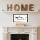 Decorative Wooden Sign, Rustic Wall Plaque, Master Bedroom Decor, Romantic Home Decor, Above Bed Wall Decoration, Living Room Decors, Family Signs, Together is My Favorite Place to Be Sign (Style 01)