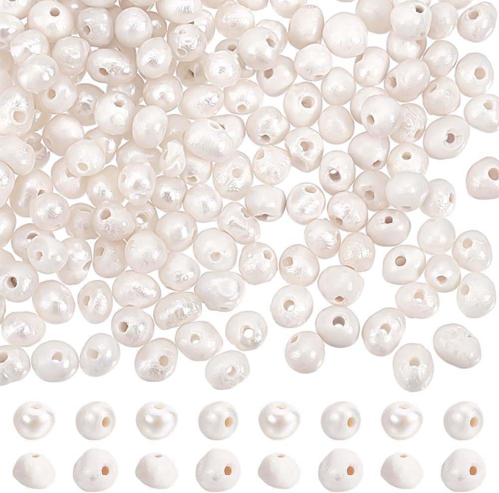 PH PandaHall 200pcs Freshwater Pearl Beads, 1.5~3mm Potato Shape Pearls Small Natural Pearls Loose Spacer Beads for Jewelry Making Beading Earrings Bracelets Necklaces Making DIY Crafts