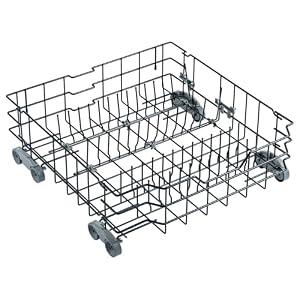 Upgraded WD28X25960 Dishwasher Lower Rack Replacement Parts for GE Dishwasher Bottom Rack Profile Triton XL Monogram Cafe Dishrack GE Dishwasher Rack Lower Drawer Tray With WD35X21041 Rollers