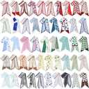 Funnysoft 48 Pcs Bulk Purse Scarf Headband for Women Hair Purse Scarf Handbag Ribbon for Women Headband Neck Decorative Fashion Gifts