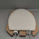 Bemis 1500EC Durable Wood Toilet Seat with Easy Clean Hinges, Made in USA, Elongated, Biscuit