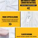 Hazmat Suit Disposable Coverall | Full Body Painters Suit in 7 Sizes with Multiple Specifications for Men & Women - Small, White, 1