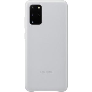 Samsung Galaxy S20+ Plus Case, Leather Back Cover - Silver (US Version (EF-VG985LSEGUS)