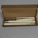 Flameless Taper Candles with Remote Control and Timer, Battery Operated LED Candlesticks with Flickering 3D Flame, 9.60.8 Inches Plastic Fake Candles for Christmas, Wedding and Home Decor (Ivory, 3)