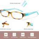 EYEGUARD 4 Pack Blue Light Reading Glasses for Women Computer Readers Fashion Spring Hinge Eyeglasses 3.00