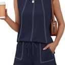 LOMON Womens Two Piece Short Sets with Pockets, S