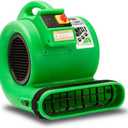 B-Air Grizzly Gp-1 1 HP Air Grizzly Mover Carpet Dryer Floor Fan for Water Damage Restoration Equipment & Pet Cage Dryer Green
