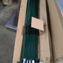 Fence Posts 4.8 Feet, Pack of 10, Metal Fence Poles U Post Sturdy Duty Fence Stakes Step in Post No Dig Fence Post for Garden Wire Fence Steel Sign Post (Fits to 4-ft Fence Mesh)