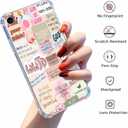 Case for iPhone SE2/SE3/7/8 with Christian Design,Jesus Bible Verse Collage Pattern for Men Women,Clear Slim Soft TPU Bumper Case,4.7(Christian,7)