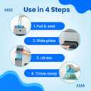 Neakasa XXL Refill Bags for PooGuard Cat Litter Bin, 7-Layer EVOH Odor Control with Good Sealing Function, 48pcs for Up to 12-Month Supply