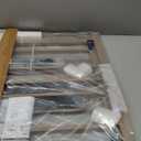 29"-40" Baby Gate for Stairs, Auto Close Pressure Mounted Dog Gate Indoor for Doorways, Stroller Friendly Baby Gate, Easy Walk Through Gate for Children & Pets, Brown (29-40"Wide, 28"Tall)