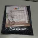 Colorful Star Small Stall Waffle Weave Shower Curtains, 256GSM Heavy Duty Shower Curtain with Snap in Fabric Liner, Hotel Style No Hook Waterproof Bathroom Curtain Set, 36 x 75 Inch, Black