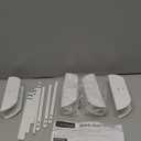 Bifold Door Lock, Child Safety Lock for Bifold & Folding Closet Doors (1-1/8" to 3/8" Thick), Double Door Cabinet Lock to Keep Toddlers, Cats & Dogs Out (White, Big 4PCS)